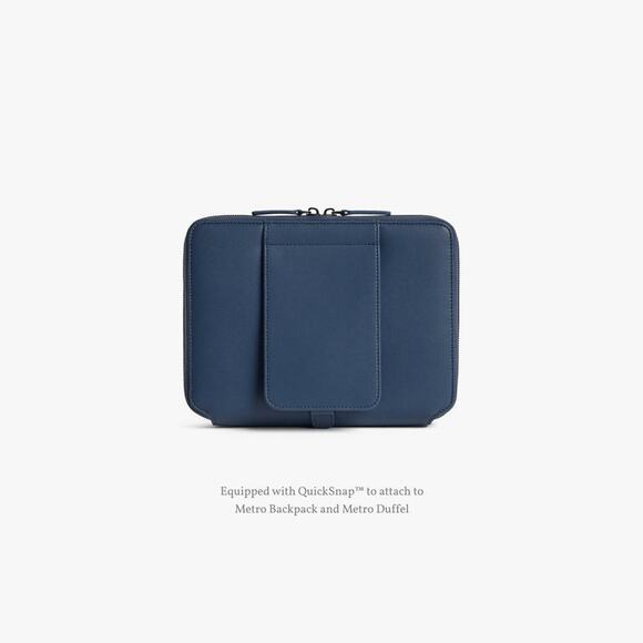 Monos Metro Classic Folio Kit in Oxford Blue Vegan Leather NWOT - Picture 4 of 13